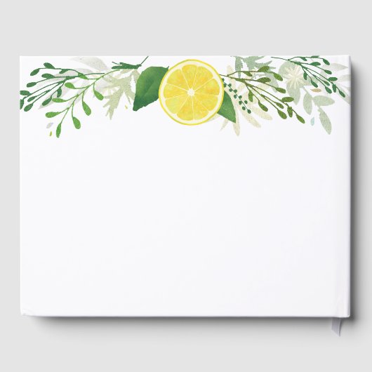 Fresh Rustic Lemon Wedding Gastenboek (Achterkant)