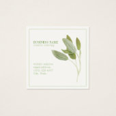 FRESH SAGE 2,5 Vierkant Visitekaartje (Voorkant)