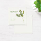 FRESH SAGE 2,5 Vierkant Visitekaartje (Bureau)