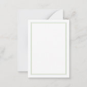 FRESH SAGE 3.5x2.5 Flat Note Kaart Notitiekaartje (Achterkant)