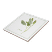 FRESH SAGE 4.25x4.25 Keramische Tegel (+tekst) Tegeltje (Zijkant)