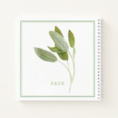 FRESH SAGE 8.5x8.5 Spiraal Notitieboek (Achterkant)