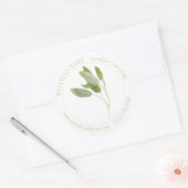 FRESH SAGE Biz ID Grote ronde Stickers (Envelop)