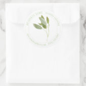 FRESH SAGE Biz ID Grote ronde Stickers (Tas)