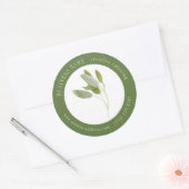 FRESH SAGE Biz ID Grote ronde Stickers II (Envelop)
