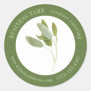 FRESH SAGE Biz ID Grote ronde Stickers II