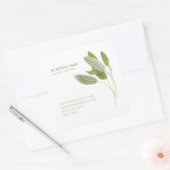 FRESH SAGE Biz ID Grote Vierkante Stickers (Envelop)