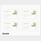 FRESH SAGE Biz ID Rechthoek Stickers (Vel)
