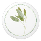 FRESH SAGE Ceramic Knoop Keramische Knop (Voorkant)