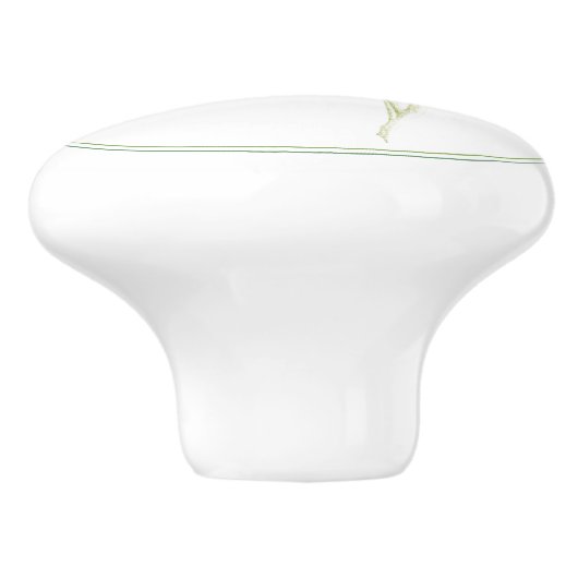 FRESH SAGE Ceramic Knoop Keramische Knop (Zijkant)