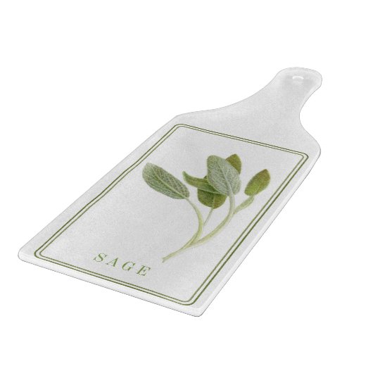 FRESH SAGE Glass Cutting Board Paddle Snijplank (Hoek)