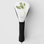 FRESH SAGE Golf Driver Hoesje + Tekst Golfheadcover (Voorkant)