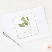 FRESH SAGE Grote Vierkante Stickers (Envelop)