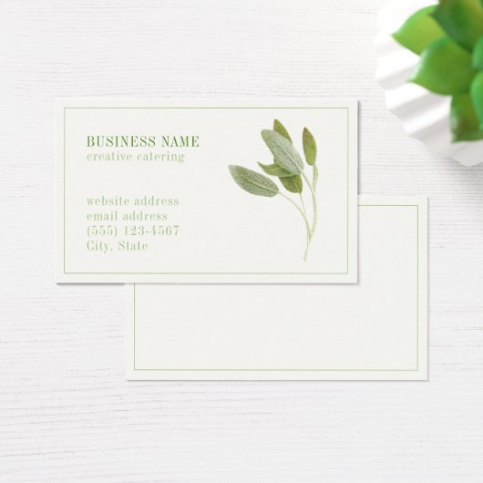 FRESH SAGE Oceana Visitekaartje (Bureau)