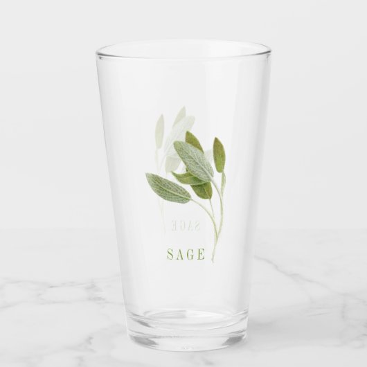 FRESH SAGE Pint Drink glas (Voorkant)