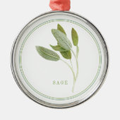FRESH SAGE Premium Rond Ornament (Voorkant)