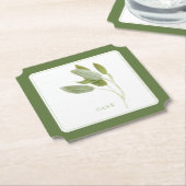 FRESH SAGE Ticket Paper Onderzetters (+tekst) - Gr (Gekanteld)