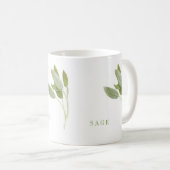 FRESH SAGE Witte Mok (Voorkant rechts)