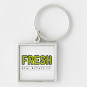 FRESH-sleutelhanger (zilveren frame) Sleutelhanger (Voorkant)