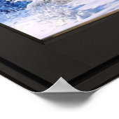 Fresh Snow Scene 24x24 Black Faux Window Poster (Hoek)