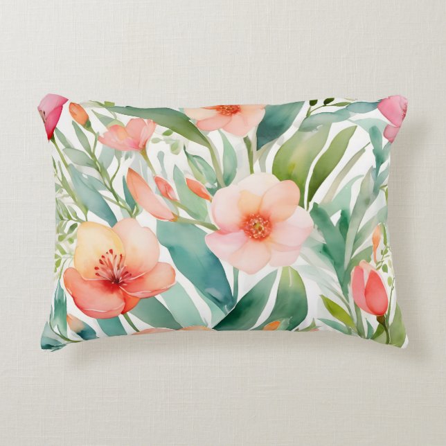 Fresh Spring Botanical Accent Kussen (Voorkant)