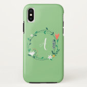 Fresh Spring Floral Garland gepersonaliseerd Case-Mate iPhone Case (Achterkant)