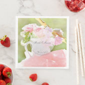 Fresh Spring Flower Bouquet editable bruiloft Servetten (Insitu)
