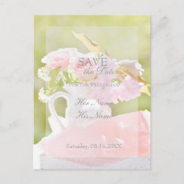 Fresh Spring Flower Bouquet Wedding Aankondigingskaart