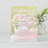 Fresh Spring Flower Bouquet Wedding Kaart (Staand voorkant)