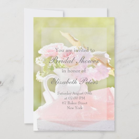 Fresh Spring Flower Bouquet Wedding Kaart (Voorkant)