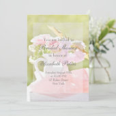 Fresh Spring Flower Bouquet Wedding Kaart (Staand voorkant)