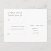 Fresh Spring Flower Bouquet Wedding RSVP Uitnodiging Briefkaart (Achterkant)