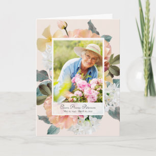 Fresh Spring Flowers Celebration of Life Programme Programma