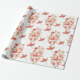 Fresh Spring Garden Waterverf met de hand geschild Cadeaupapier