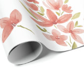 Fresh Spring Garden Waterverf met de hand geschild Cadeaupapier (Rol Hoek)