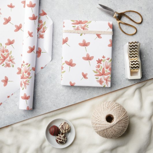 Fresh Spring Garden Waterverf met de hand geschild Cadeaupapier (Crafts)