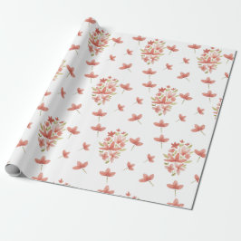 Fresh Spring Garden Waterverf met de hand geschild Cadeaupapier
