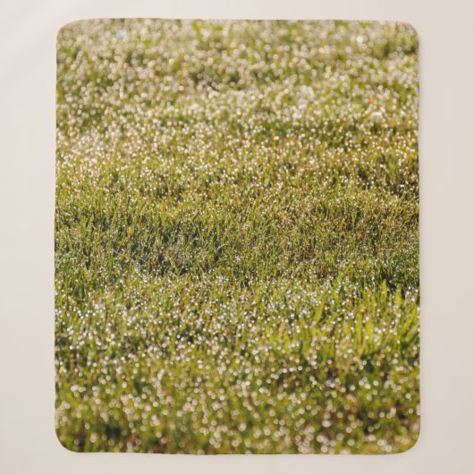 Fresh spring green grass background, with bokeh ef sherpa deken (Voorkant)