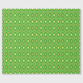 Fresh spring green modern diamond pattern cadeaupapier (Vlak)