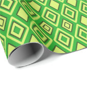 Fresh spring green modern diamond pattern cadeaupapier (Rol Hoek)