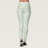 Fresh Spring Mandala in Green, Blue, and Lavender Leggings (Achterkant)