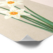 Fresh Spring narcissen Waterverf Poster (Hoek)