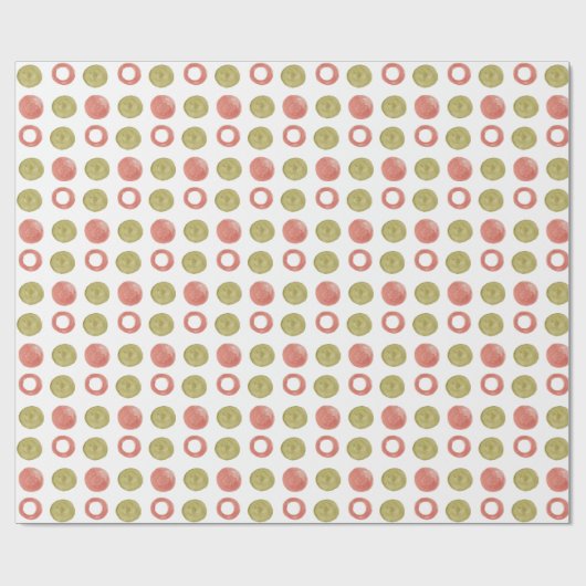 Fresh Spring Pattern Waterverf met de hand geschil Cadeaupapier (Vlak)