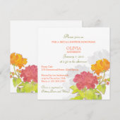 Fresh Spring Peony Vrijgezellenfeest Kaart (Voorkant / Achterkant)