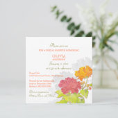 Fresh Spring Peony Vrijgezellenfeest Kaart (Staand voorkant)