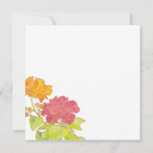 Fresh Spring Peony Vrijgezellenfeest Kaart (Achterkant)