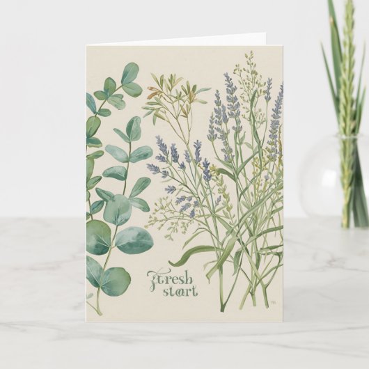 Fresh Start – Botanical Spring Greeting Card Kaart (Voorkant)