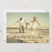 Fresh Start Happy New Year-fotokaart Feestdagenkaart (Voorkant)