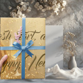 Fresh Start New Chapter Midnight Gold Champagne Cadeaupapier