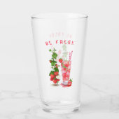Fresh Strawberry Cool Drink Glass Glas (Achterkant)
